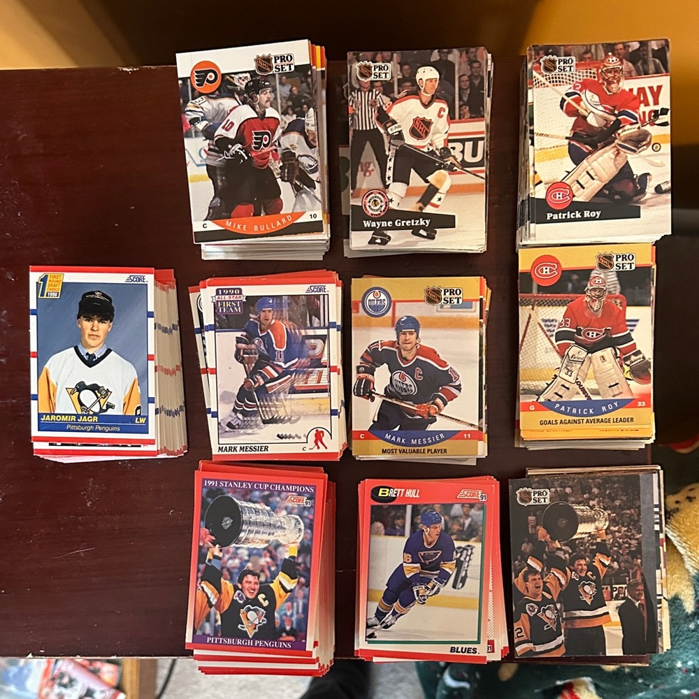 Over 750 1990s Hockey Cards  Score and ProSet
